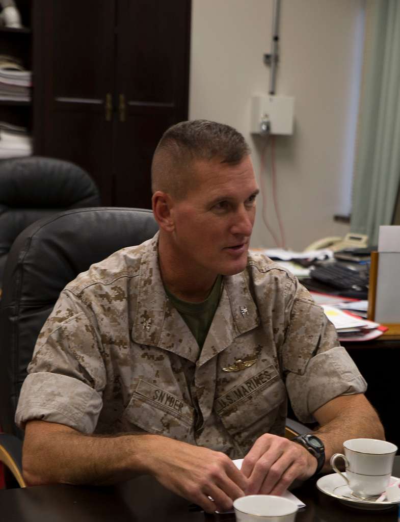 U.S. Marine Corps Col. Christopher Snyder discusses - PICRYL - Public ...