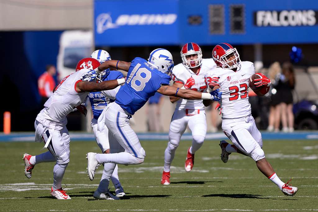 Defensive back Brodie Hicks a junior fights to take PICRYL