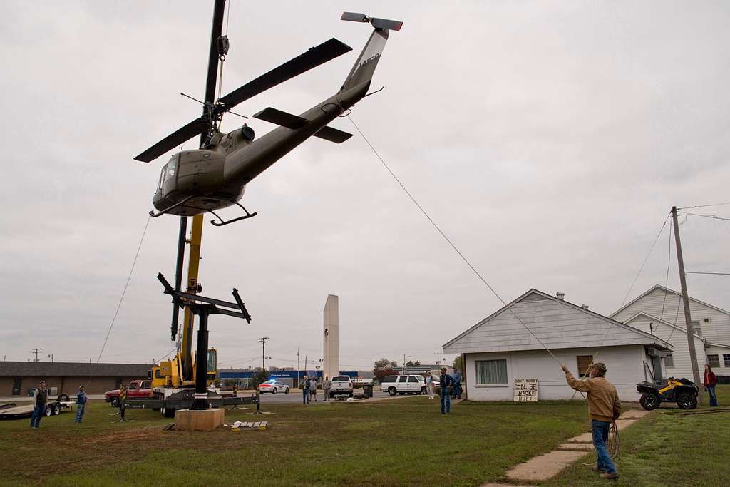 A newly restored Bell UH-1C Iroquois helicopter from - NARA & DVIDS ...