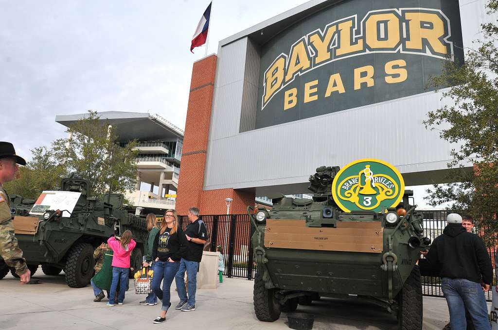 Football fans interact with a 3d Cavalry Regiment Stryker - PICRYL ...