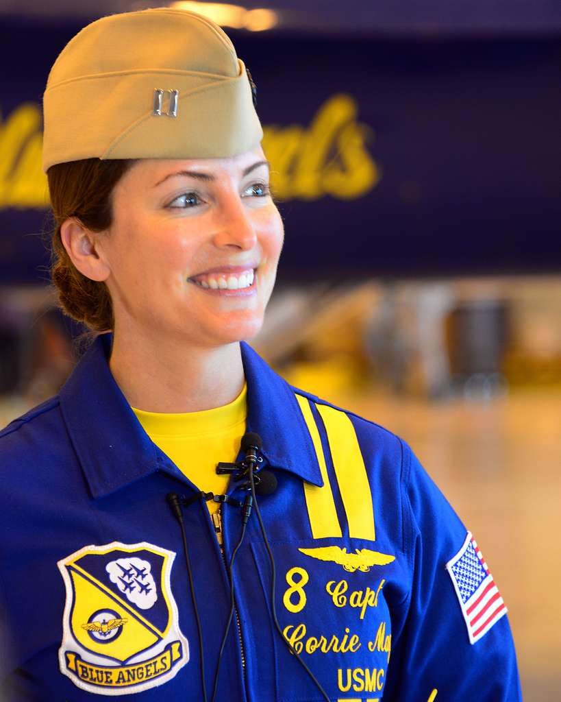 Marine Capt. Corrie Mays, pilot for Blue Angel Demonstration - NARA & DVIDS  Public Domain Archive Public Domain Search