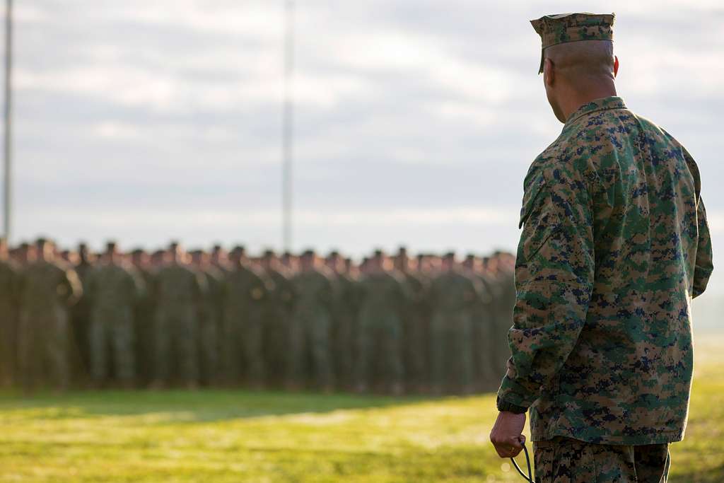 U.S. Marine Corps Col. Calvert L. Worth Jr. gives his - PICRYL Public ...