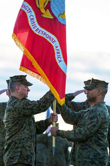 U.S. Marine Corps Col Calvert L. Worth Jr., (right), - PICRYL - Public ...