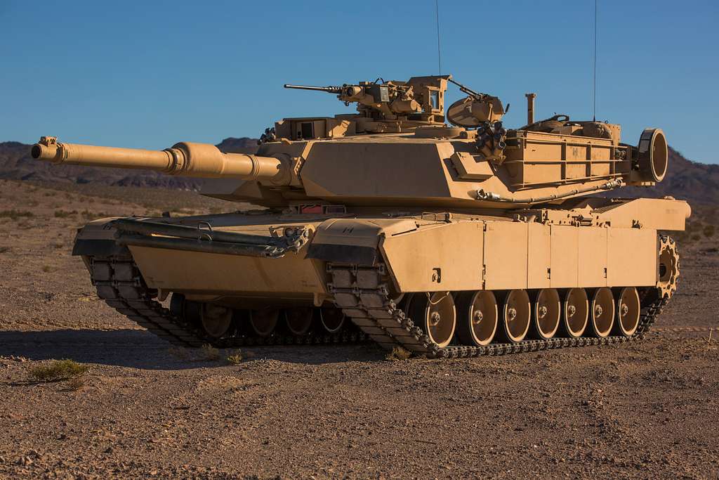 An M1A1 Abrams Main Battle Tank with Company A, 1st - PICRYL Public ...