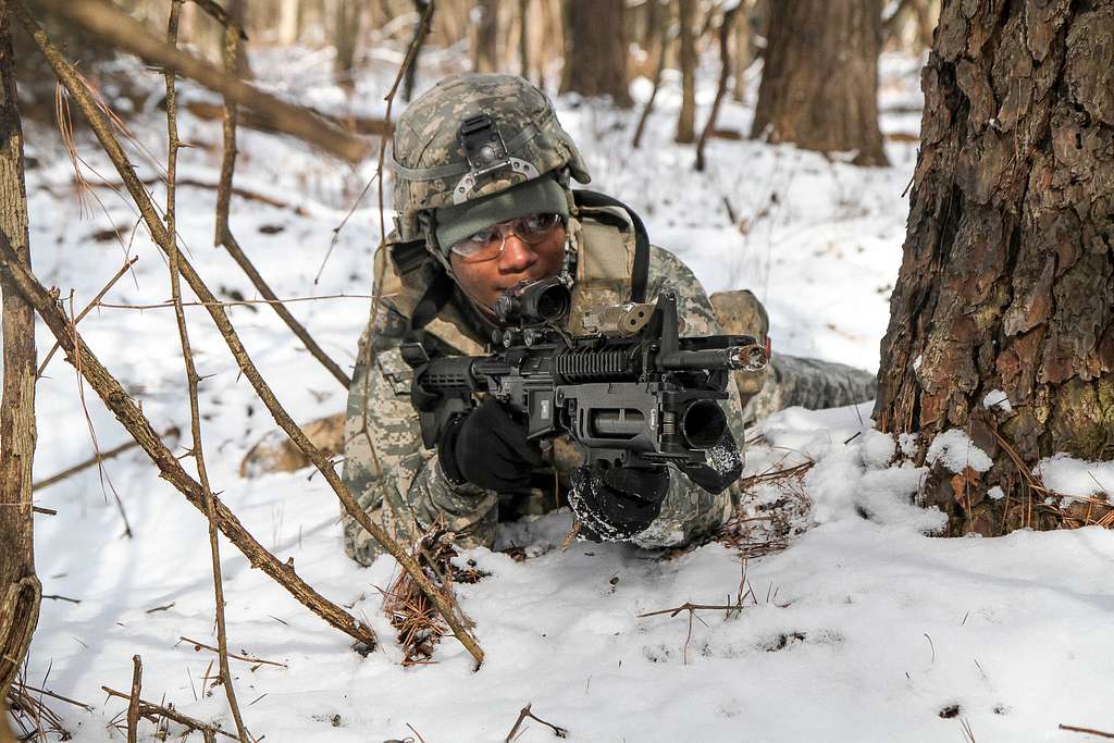 Pfc. Danny Morgan, a M249 light machine gun operator - PICRYL Public ...