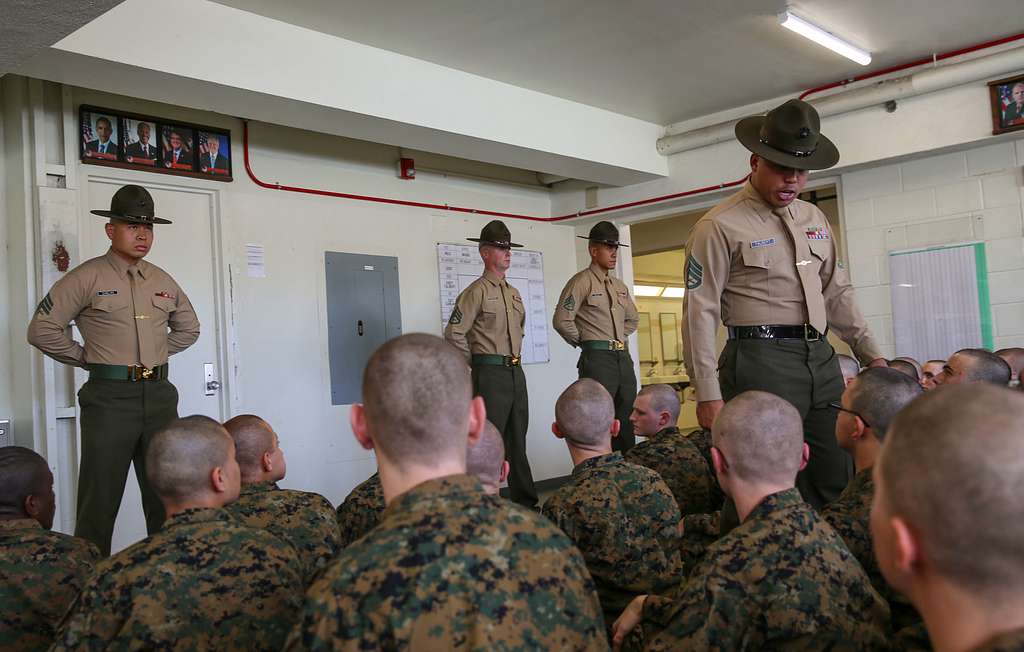 Staff. Sgt. Philip T. Talbert, senior drill instructor, - PICRYL ...