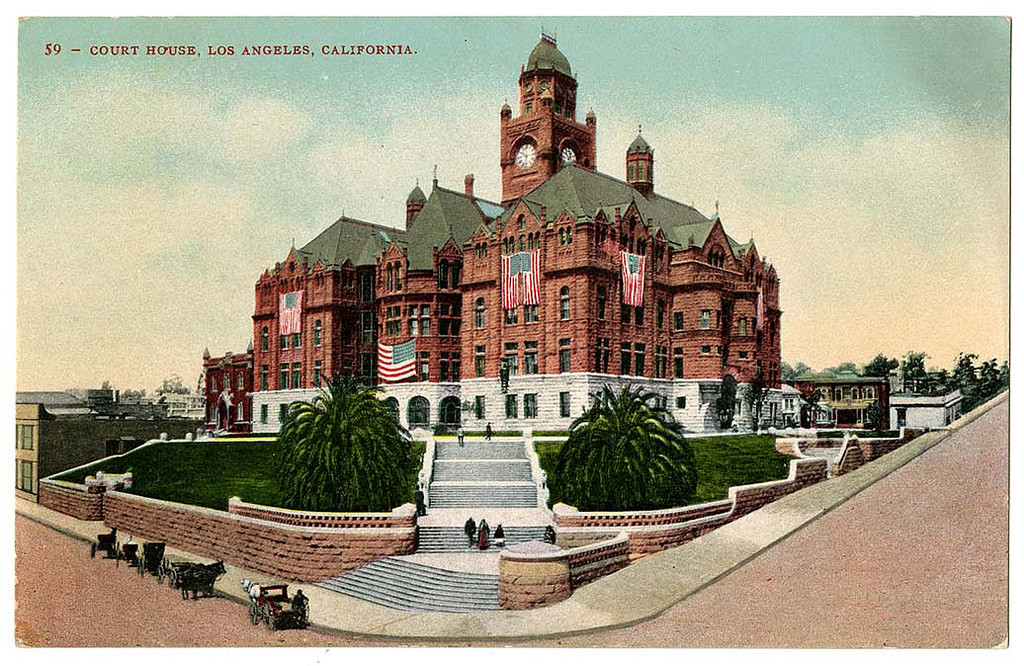 Los Angeles California Whites On Stop Service Vintage Postcard K37244