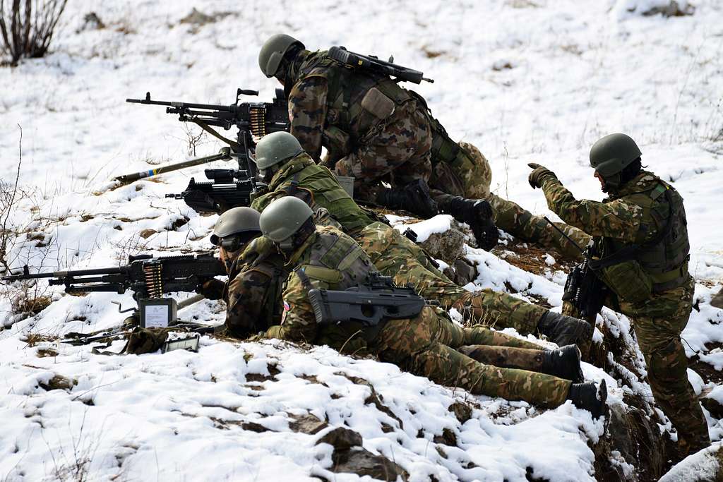 Солдаты 10. Slovenian Army. Подразделение 10-10.