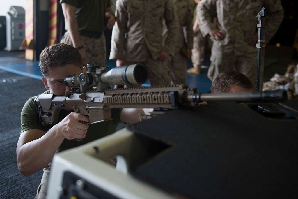 Marching 16. M110 Sass. M110 Semi-Automatic Sniper System. M110 снайперская винтовка фото.