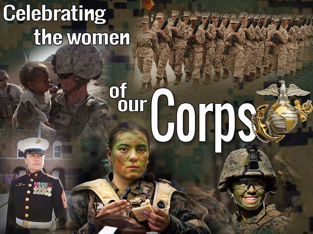 female marines in combat