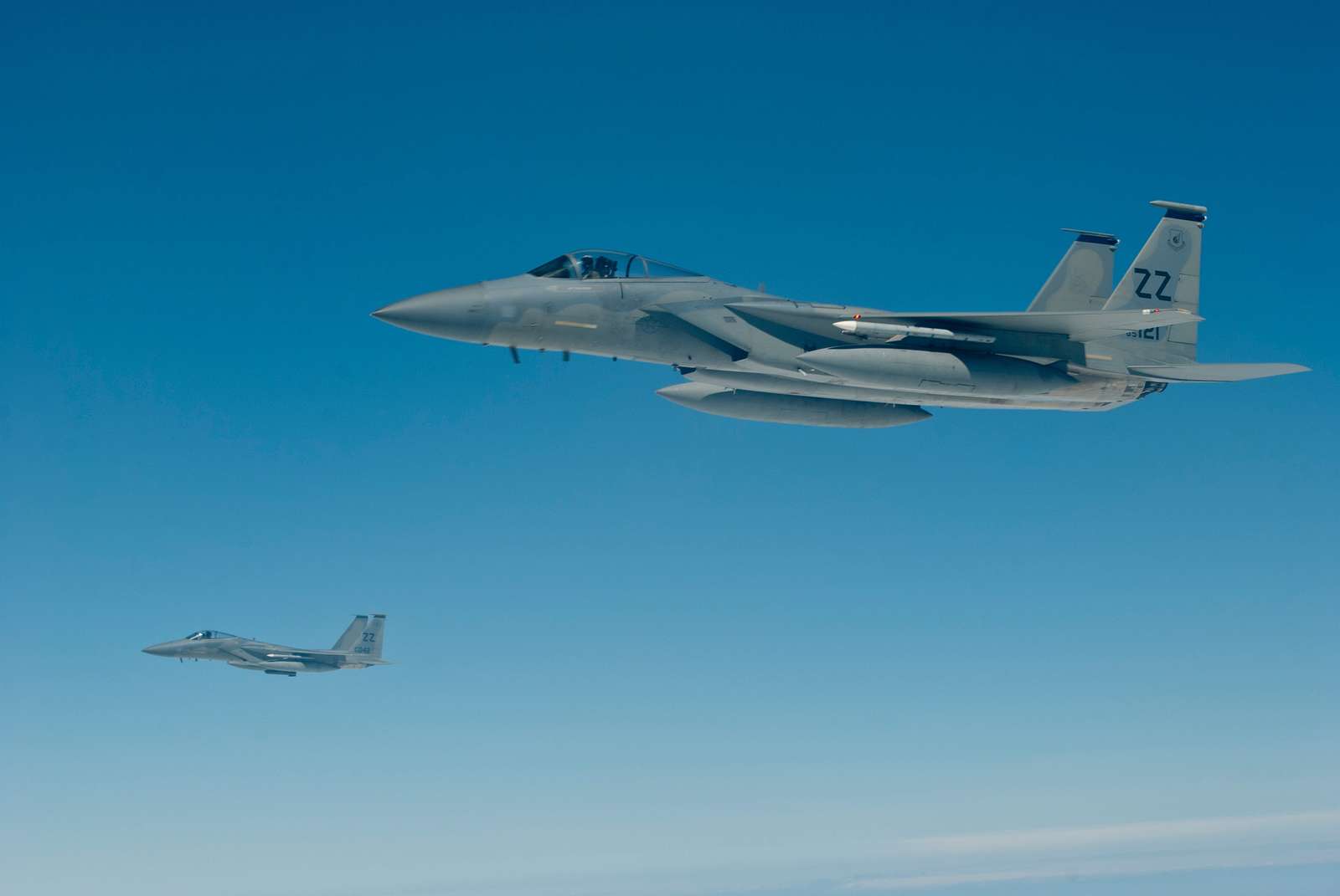 Two U.S. Air Force F-15C Eagle aircraft with the 44th - NARA & DVIDS ...