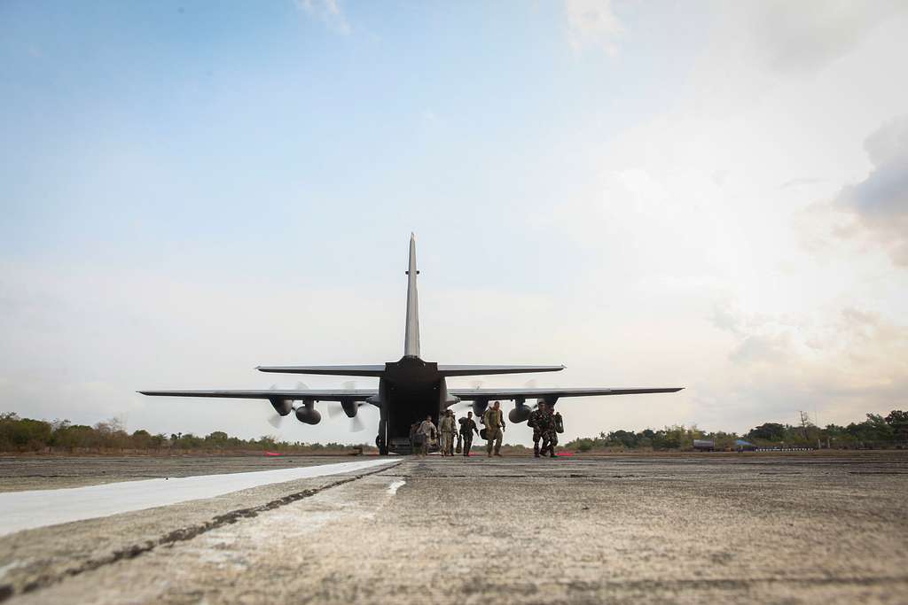 A C-130 Hercules conducts a logistical resupply at - PICRYL Public ...