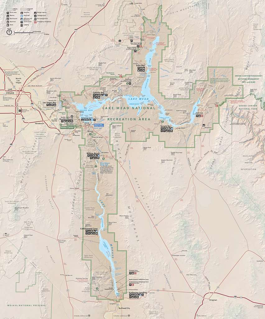 NPS lake-mead-map - PICRYL Public Domain Search