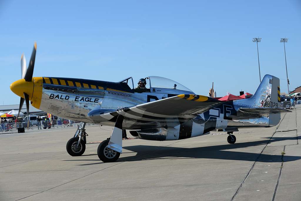 A P-51 “Mustang” prepares to perform during the AirPower - PICRYL ...