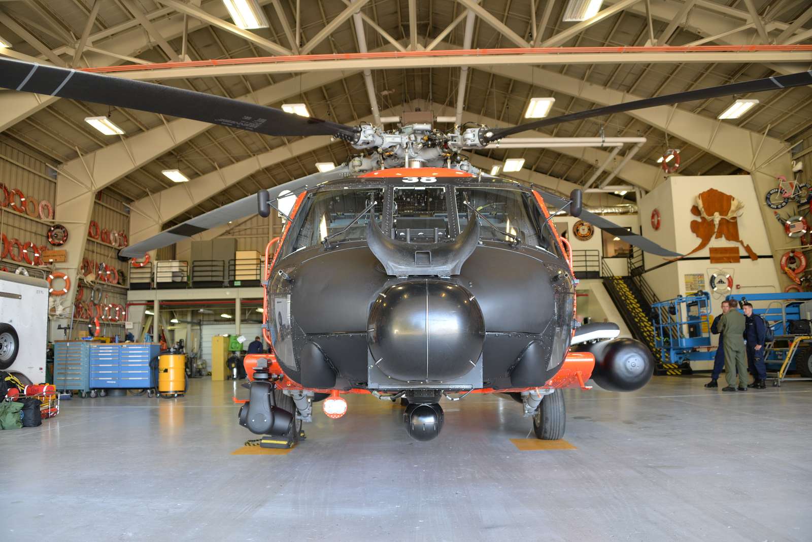 A Coast Guard Mh Jayhawk Helicopter Stands Ready Nara Dvids Public Domain Archive Public