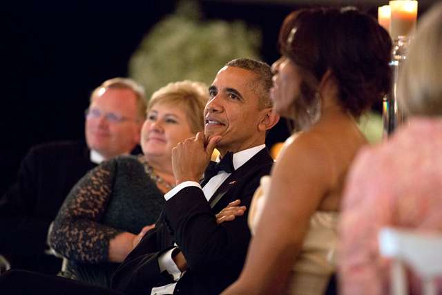 Monarch butterfly decorations are seen in the performance tent for the  State Dinner with U.S. President Barack Obama, First Lady Michelle Obama,  Mexican President Felipe Calderon and his wife Margarita Zavala at