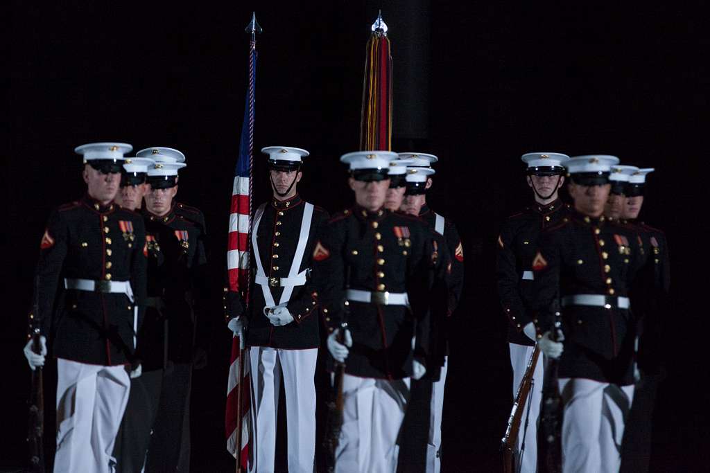 U.S. Marine Corps Sgt. Kenneth J. Newton, color sergeant - PICRYL ...