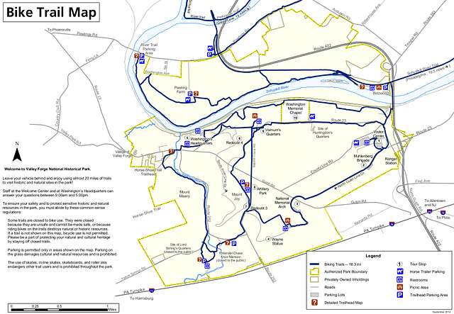 NPS valley-forge-bike-trail-map - PICRYL Public Domain Search