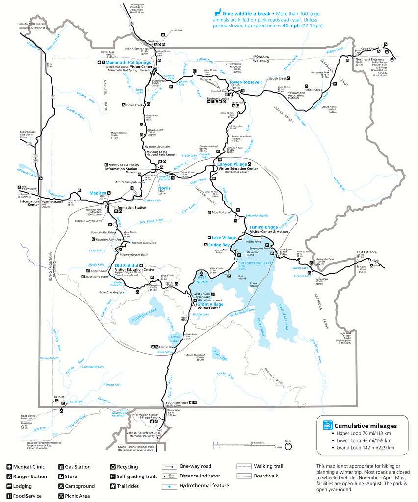 Nps Yellowstone Printable Map Picryl Public Domain Search