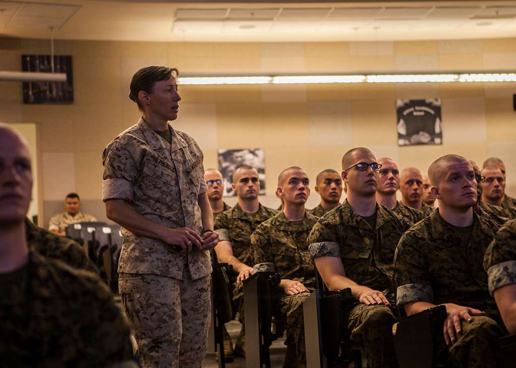 U.S. Marine Corps Col. Julie L. Nethercot, the commanding - NARA ...