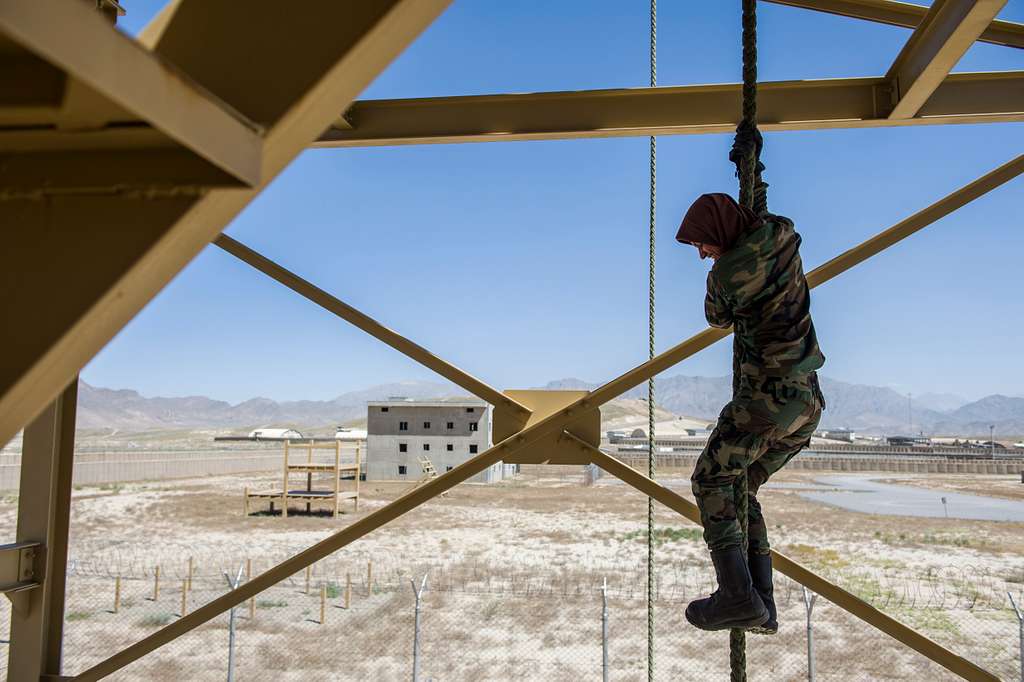 A Ktah Khas Afghan Female Tactical Platoon member - PICRYL