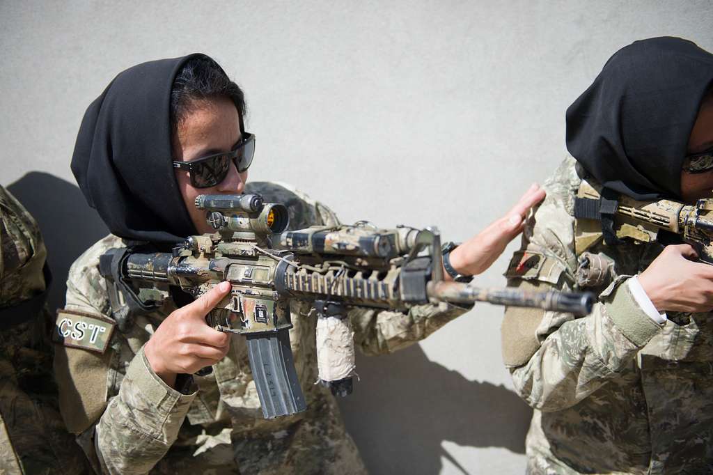 Ktah Khas Afghan Female Tactical Platoon members perform - PICRYL