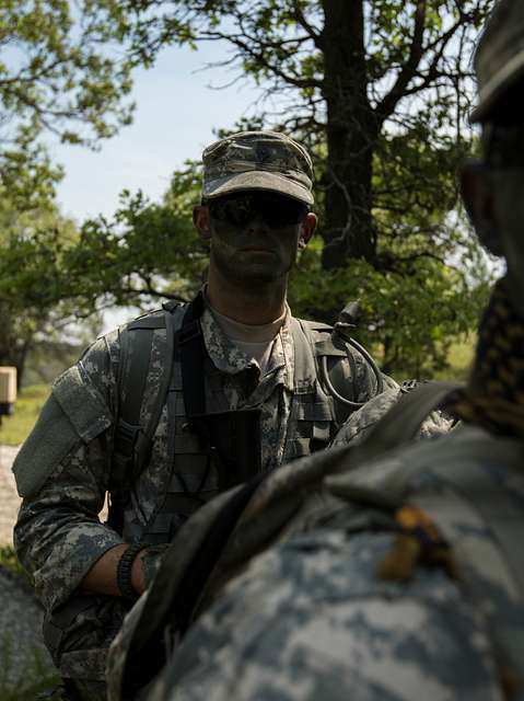 A Cavalry Scout With Troop C, 1st Squadron, 105th Cavalry, - PICRYL ...