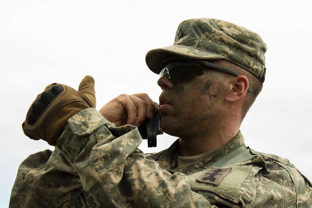 A Cavalry Scout With Troop C, 1st Squadron, 105th Cavalry, - NARA ...