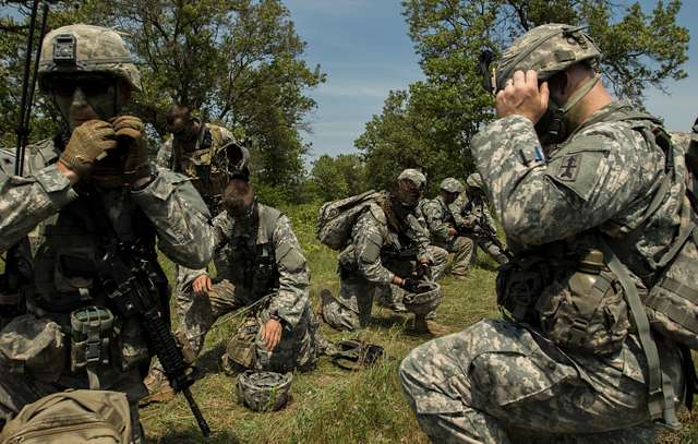 Cavalry Scouts With Troop C, 1st Squadron, 105th Cavalry, - PICRYL ...