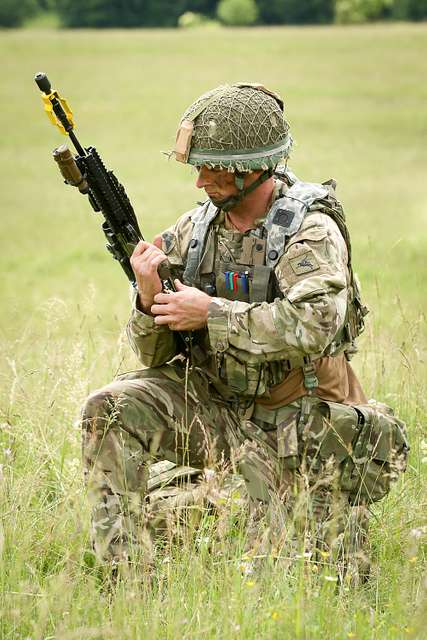 A British Paratroopers Prepares His Weapon During An NARA DVIDS   A British Paratroopers Prepares His Weapon During An 6c5cd5 640 