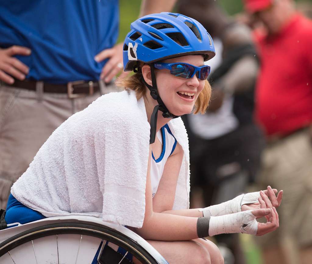 Air Force veteran Amy Dotson smiles after competing - PICRYL - Public  Domain Media Search Engine Public Domain Image