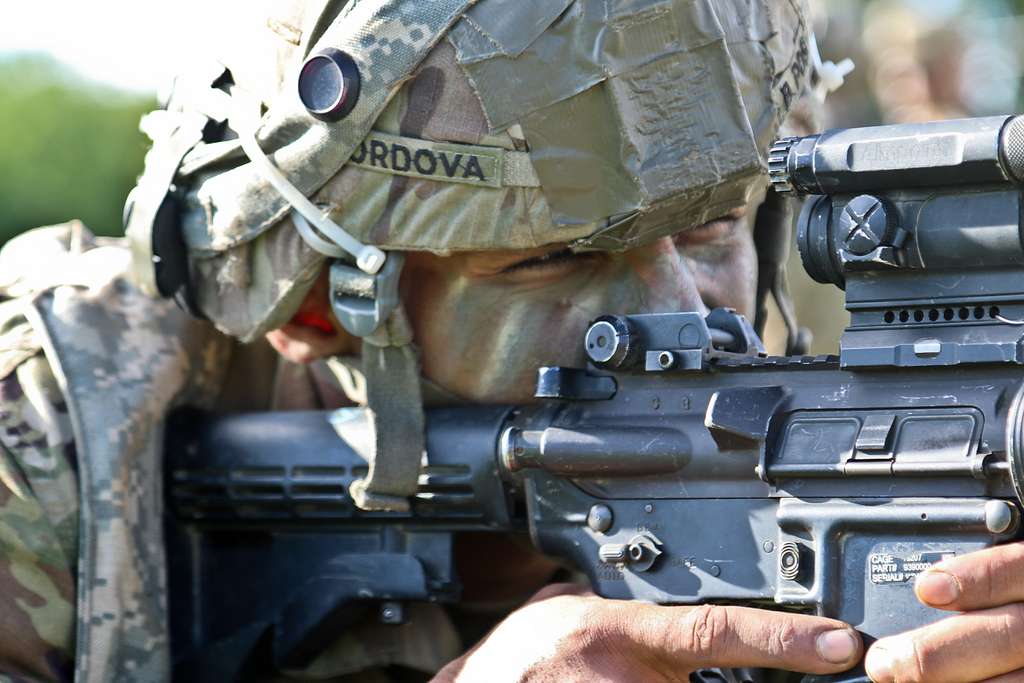 A Paratrooper from 3-319 Airborne Field Artillery Regiment, - PICRYL ...