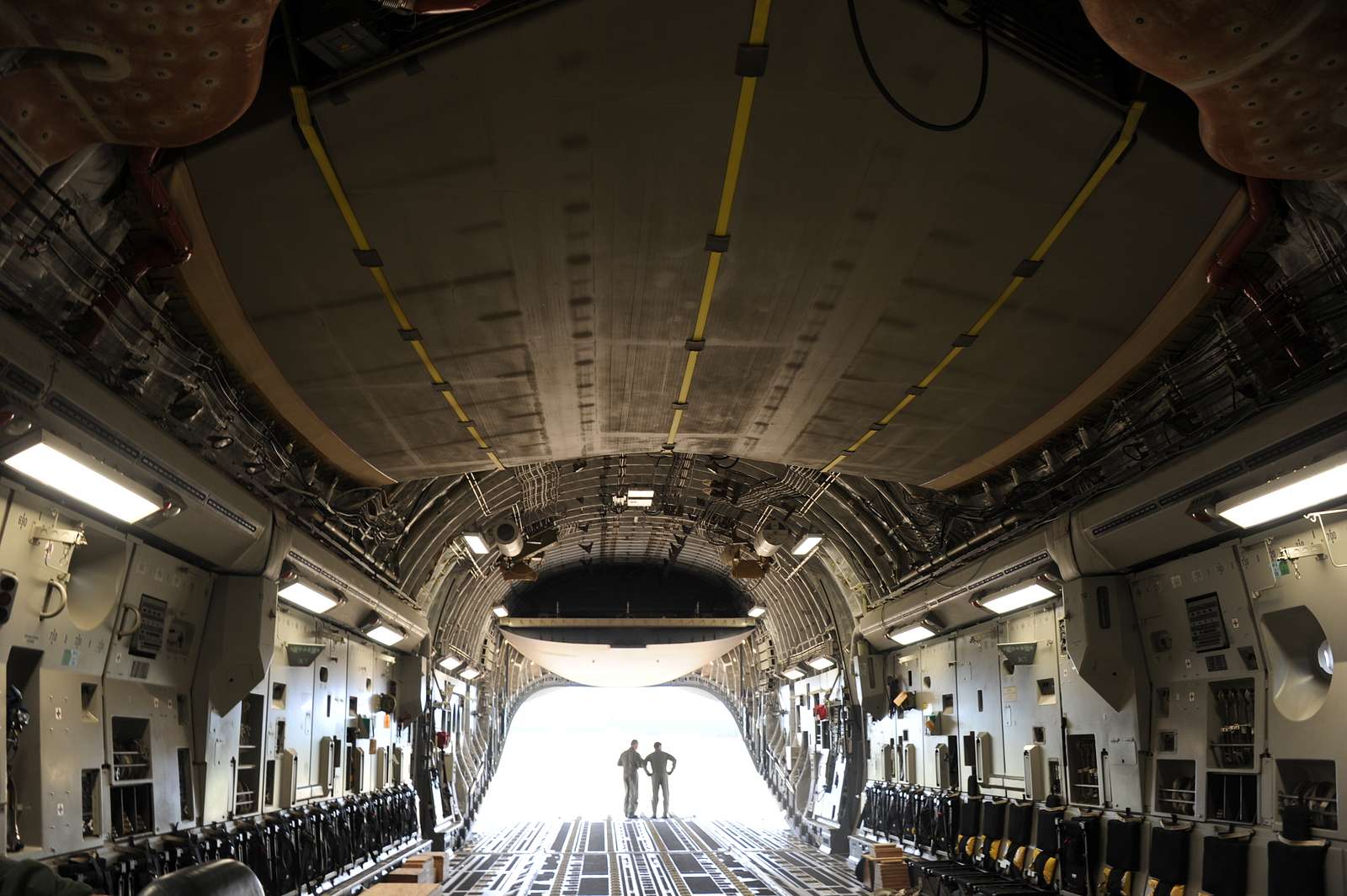 A view inside a C-17 Globemaster from the 437th Airlift - NARA & DVIDS ...