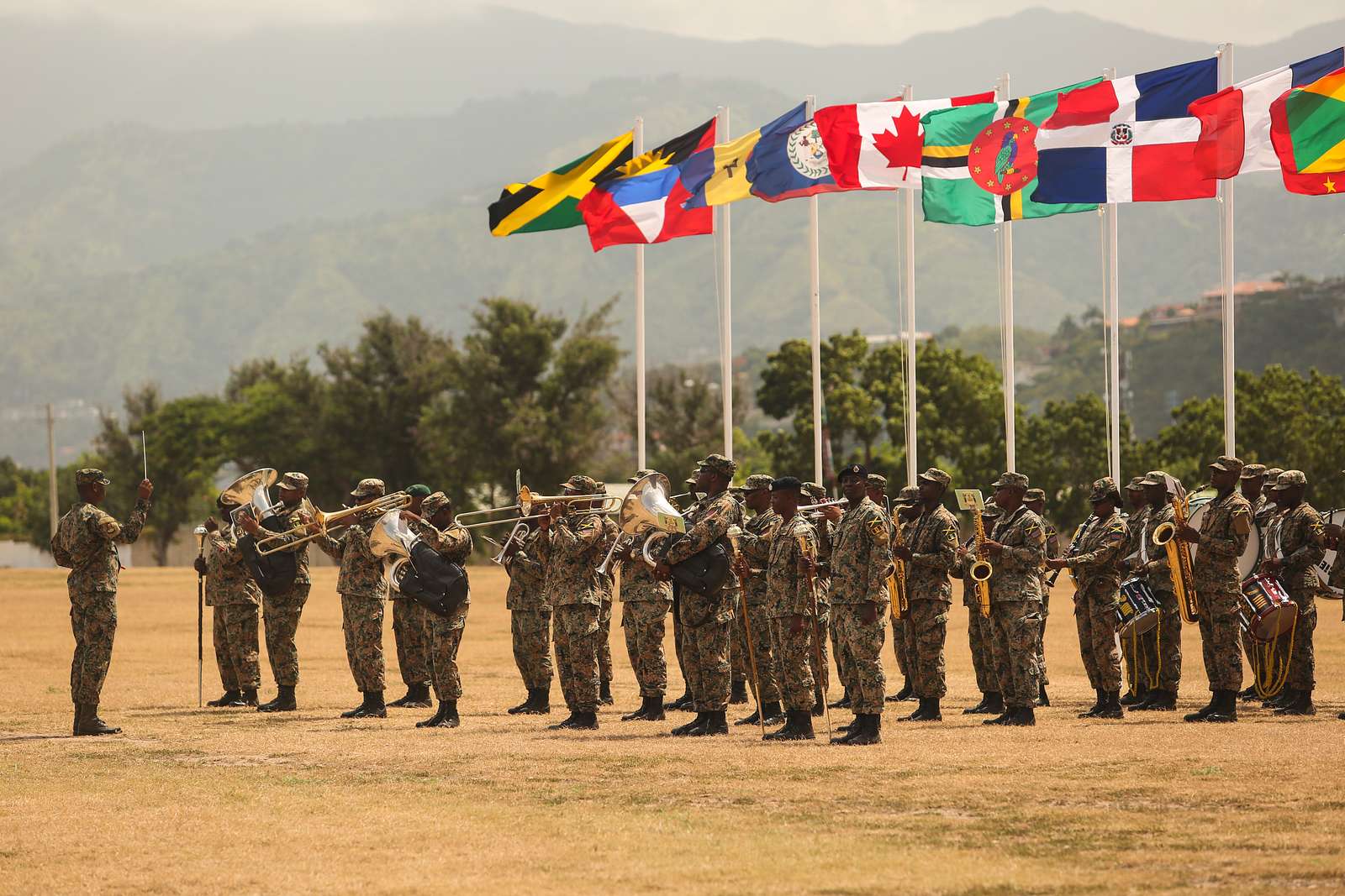 The Jamaica Defence Force Band Provides A Musical Selection - Nara & Dvids  Public Domain Archive Public Domain Search