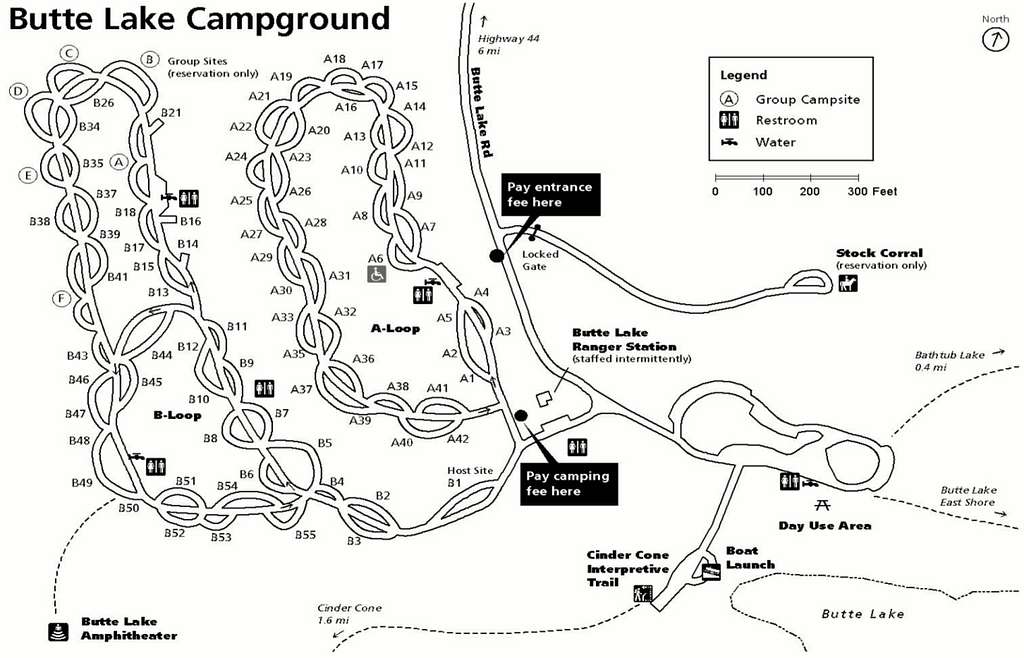 NPS lassen-butte-lake-campground-map - PICRYL Public Domain Search