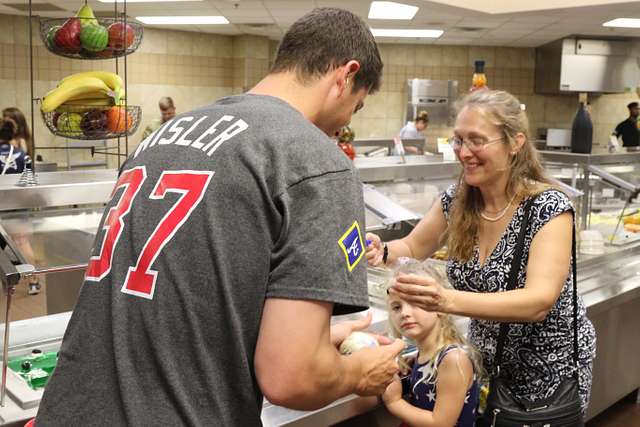 Jeff Francoeur, a player for the Atlanta Braves signs - NARA