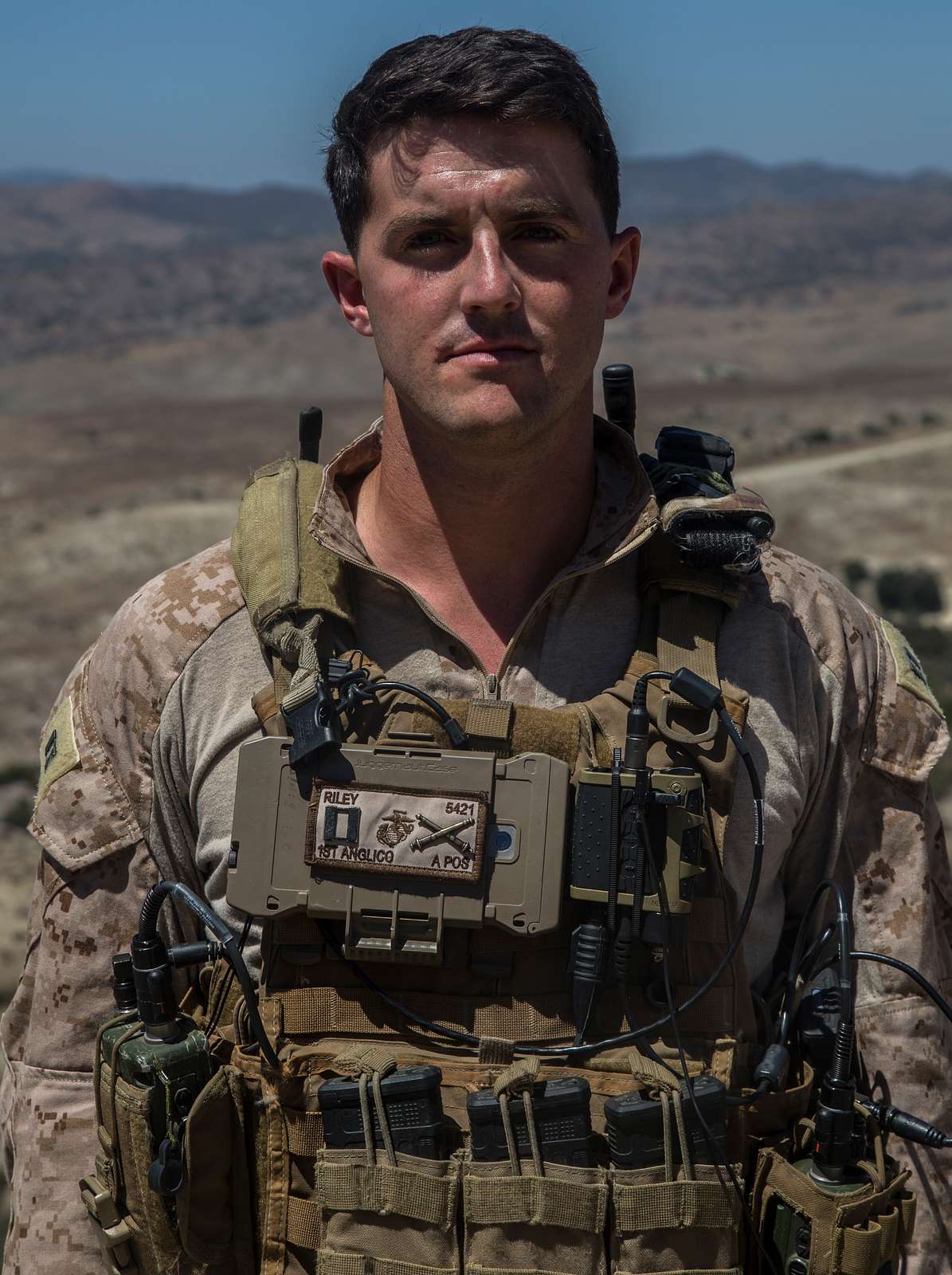 Marine Corps Capt. Zachariah Riley, a fire power control - NARA & DVIDS ...