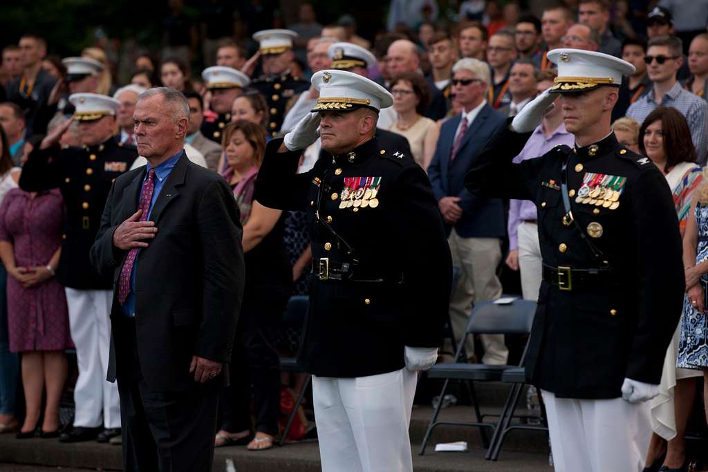 From left, retired U.S. Marine Corps Lt. Col. Jack - PICRYL Public ...