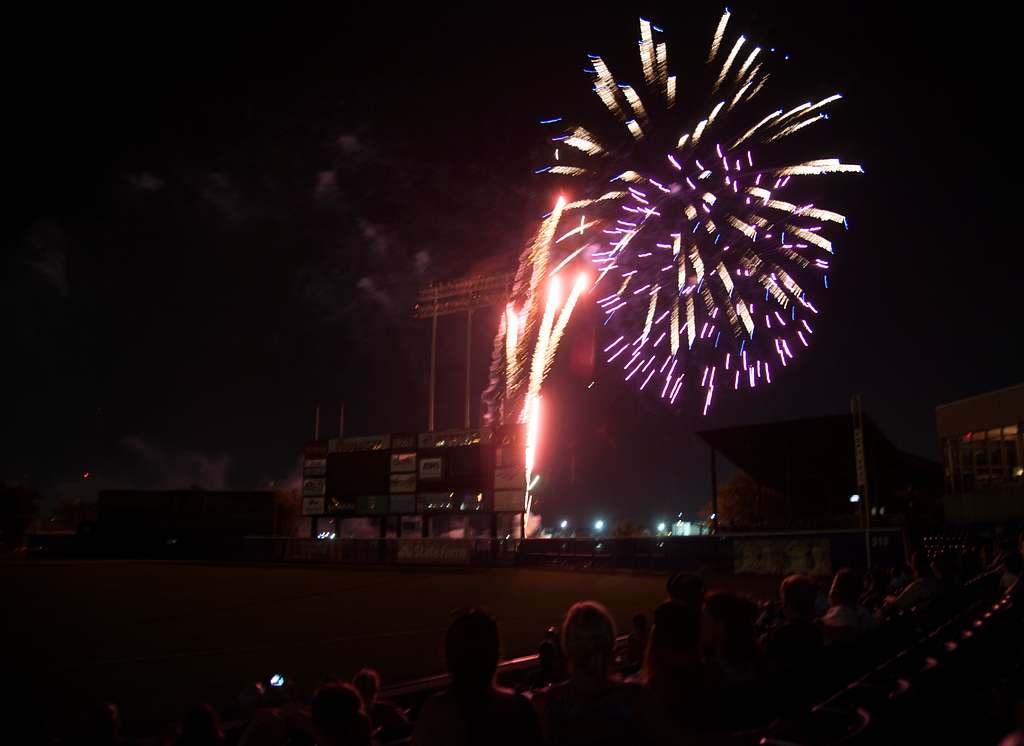 A firework show followed the Norfolk Tides Air Force NARA & DVIDS