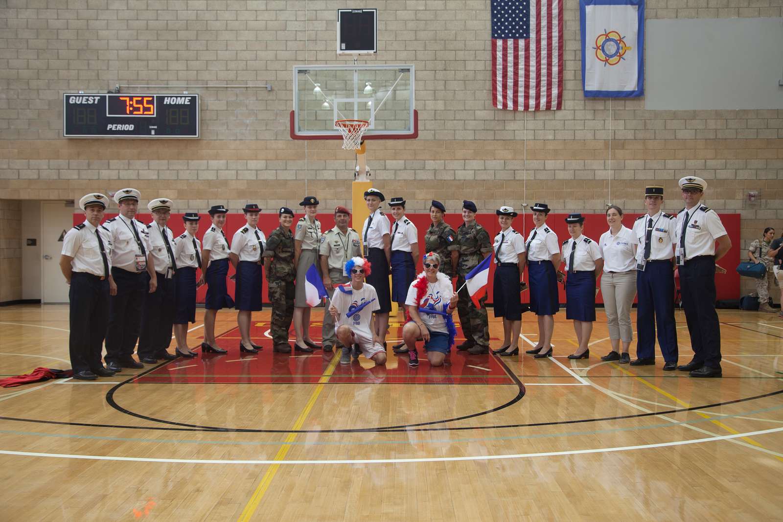 The team representing France in the World Military - U.S ...