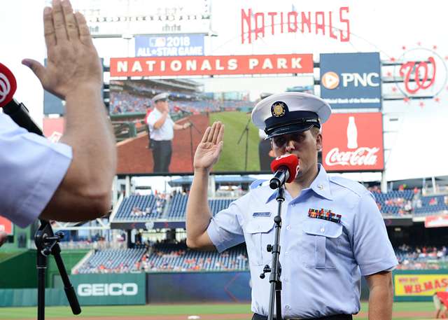 Screech, the mascot of the Washington Nationals baseball - NARA & DVIDS  Public Domain Archive Public Domain Search