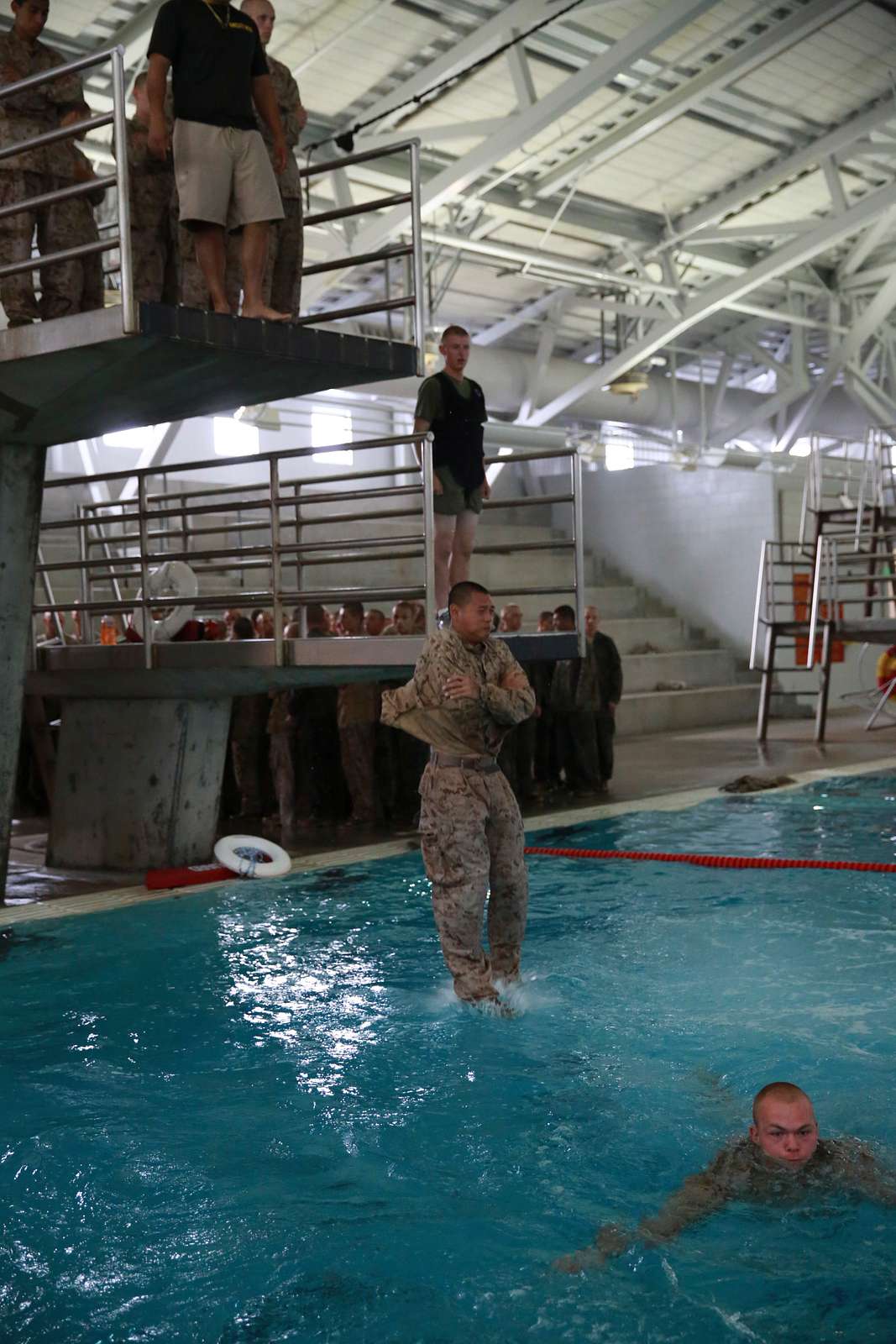 A recruit from Lima Company, 3rd Recruit Training Battalion, - NARA ...