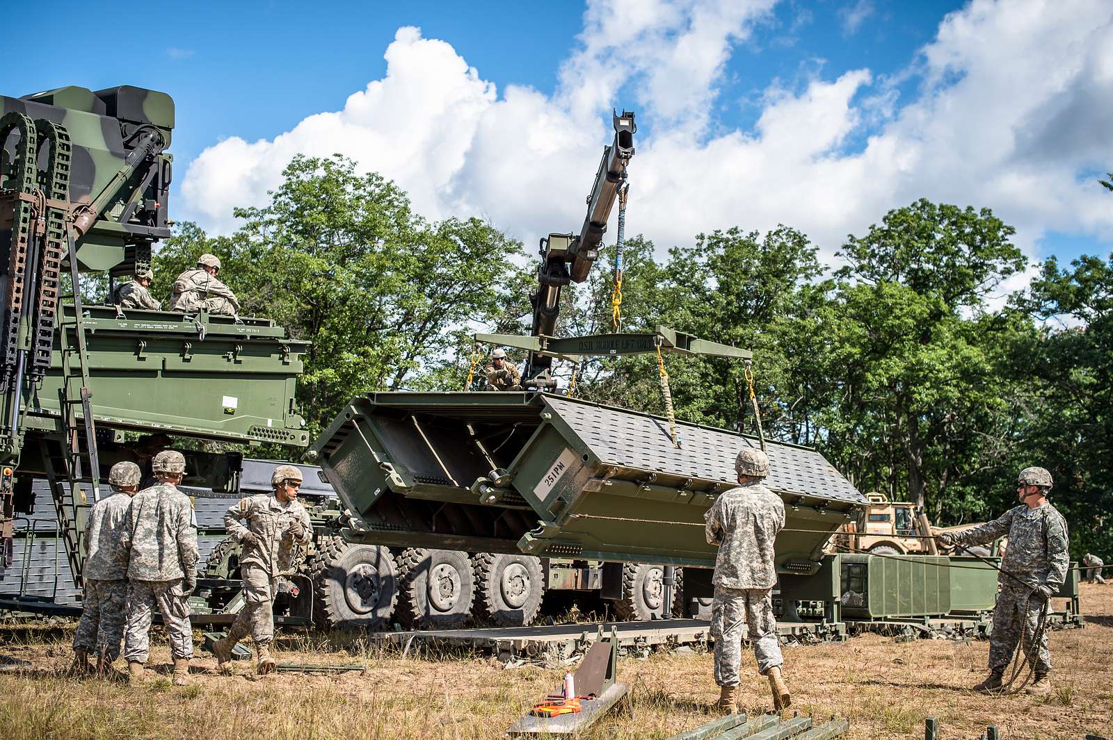 Soldiers from the 1437th Multi-Role Bridge Company, - NARA & DVIDS ...