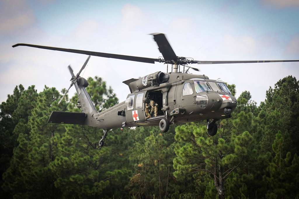 A U.s. Army Hh-60 Black Hawk Helicopter, Assigned To - Picryl Public 