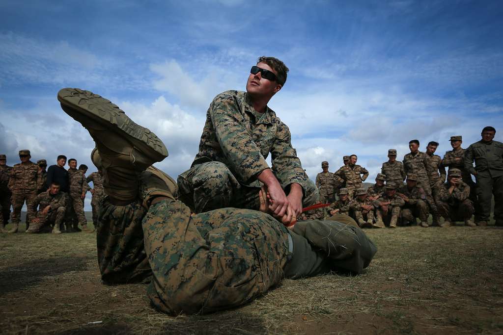 U.S. Marine Cpl. Samuel Masse demonstrates mechanical - PICRYL Public ...