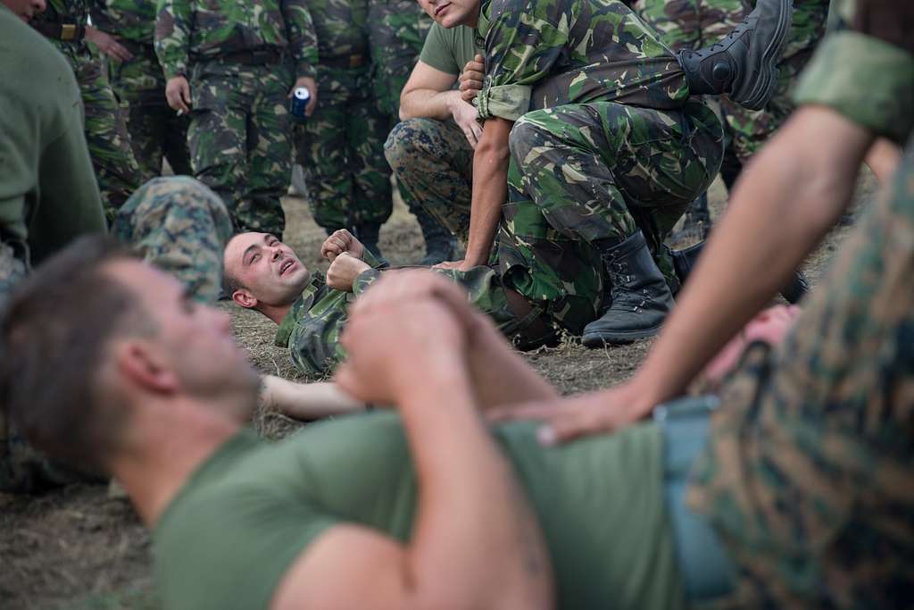 DVIDS - Images - Players from the Atlanta Falcons visit Soldiers in Romania  [Image 1 of 6]