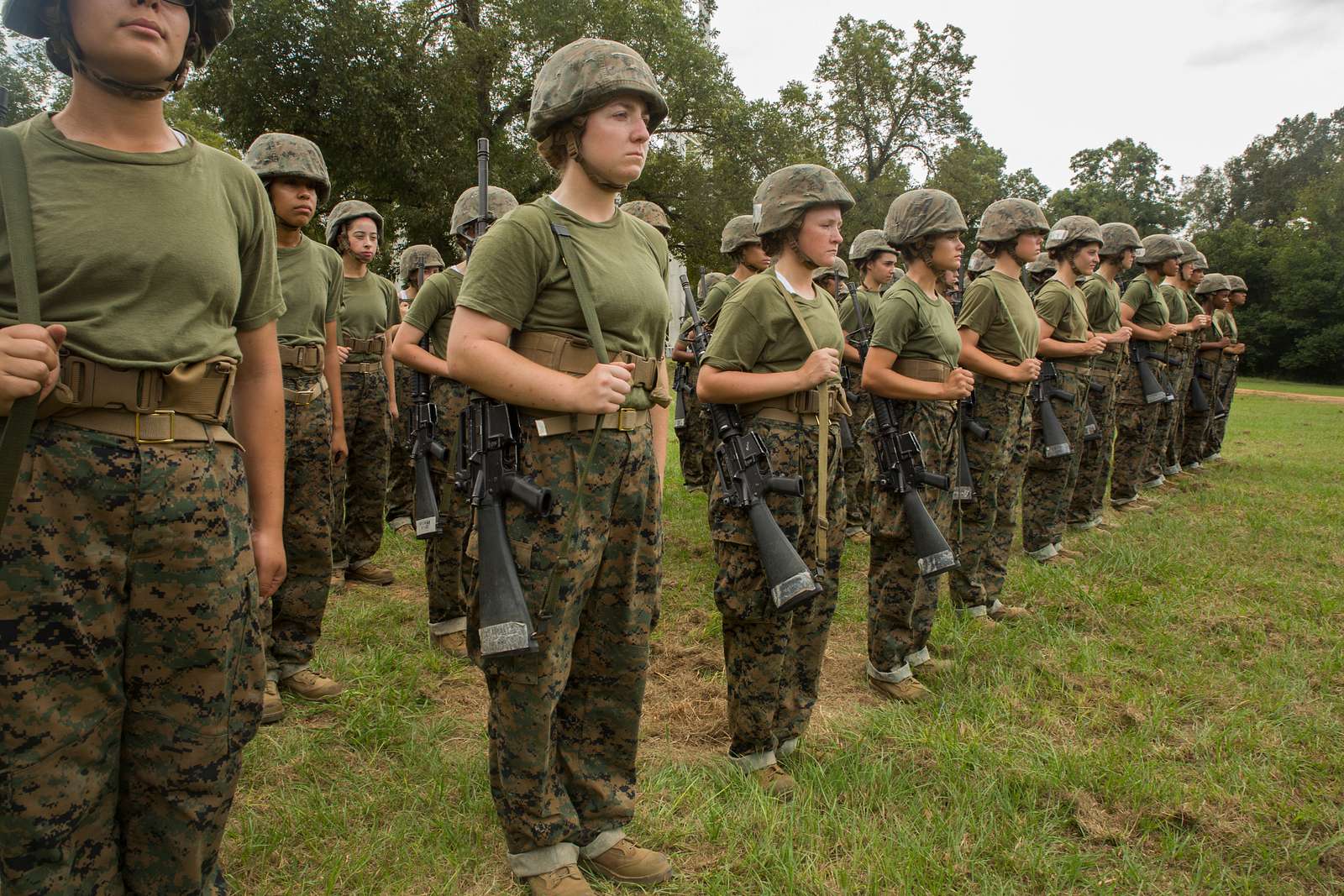 Recruits Of Papa Company, 4th Recruit Training Battalion, - NARA ...