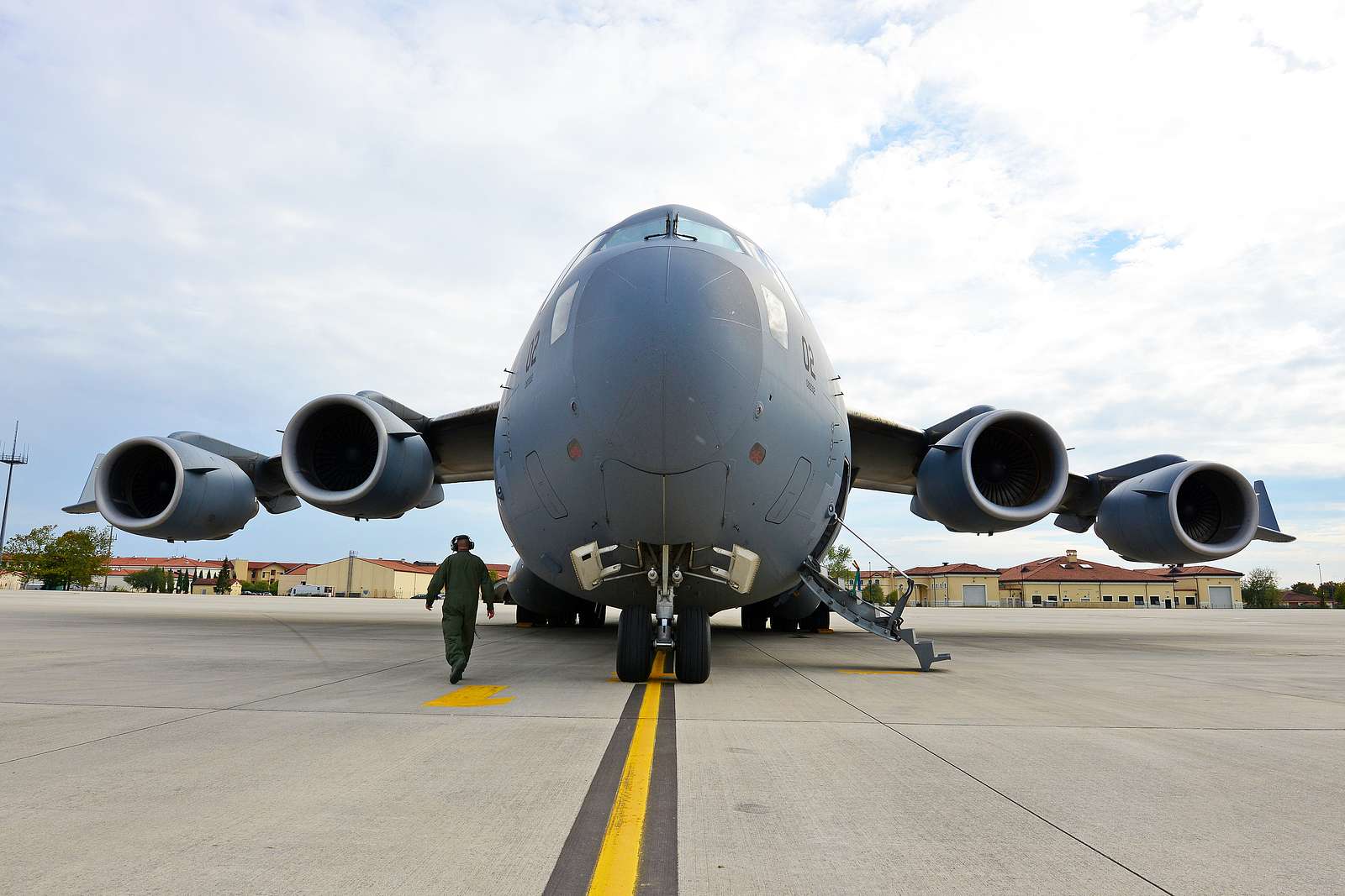 A C17 Globemaster III Aircraft from Papa Air Base, - NARA & DVIDS ...