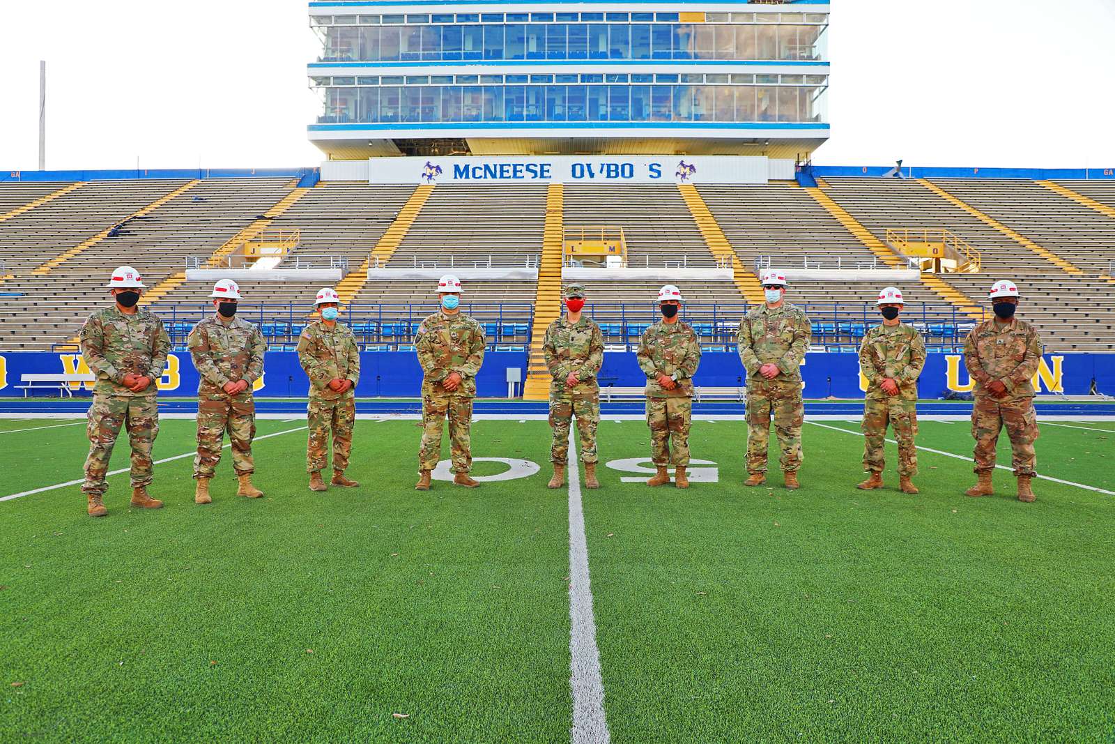 249th Engineer Battalion Prime Power Soldiers Pose At McNeese State's ...