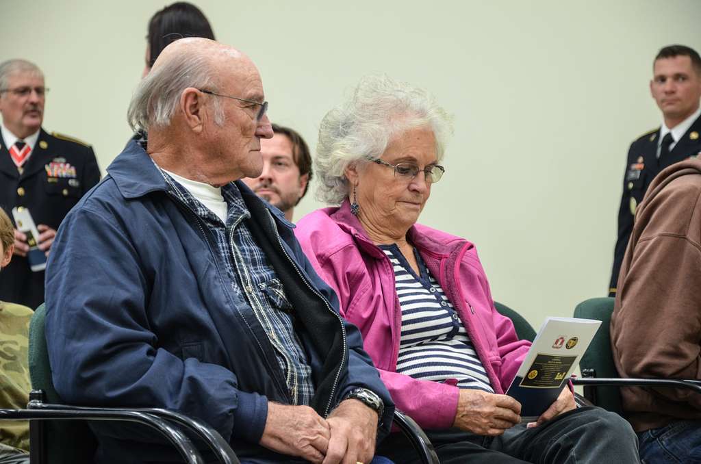 Cpl. Kelly B. Grothe’s grandparents read the dedication - NARA & DVIDS ...